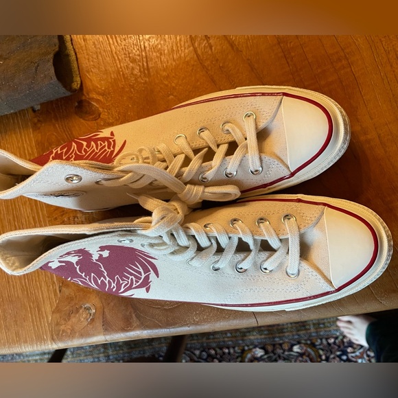 Rare New/never worn University of Chicago Sz 7.5 Converse Chuck Taylor Hi-Tops - Picture 3 of 8